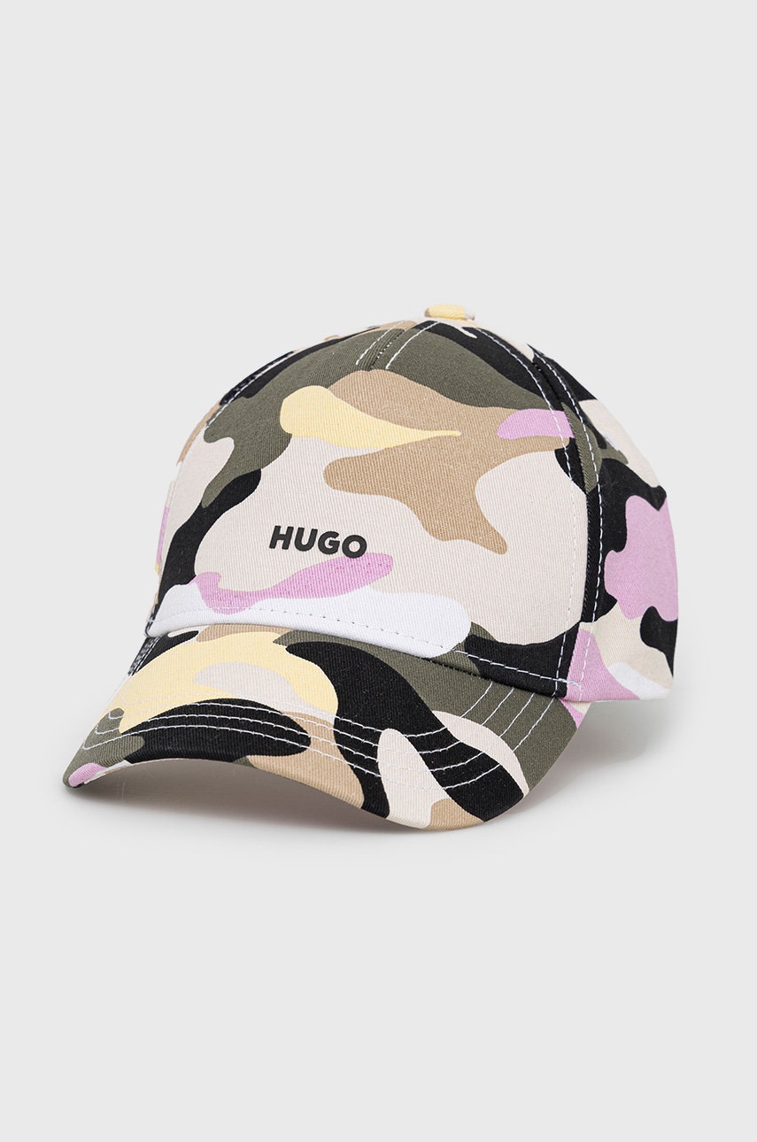 

Памучна шапка Hugo с принт, Многоцветен