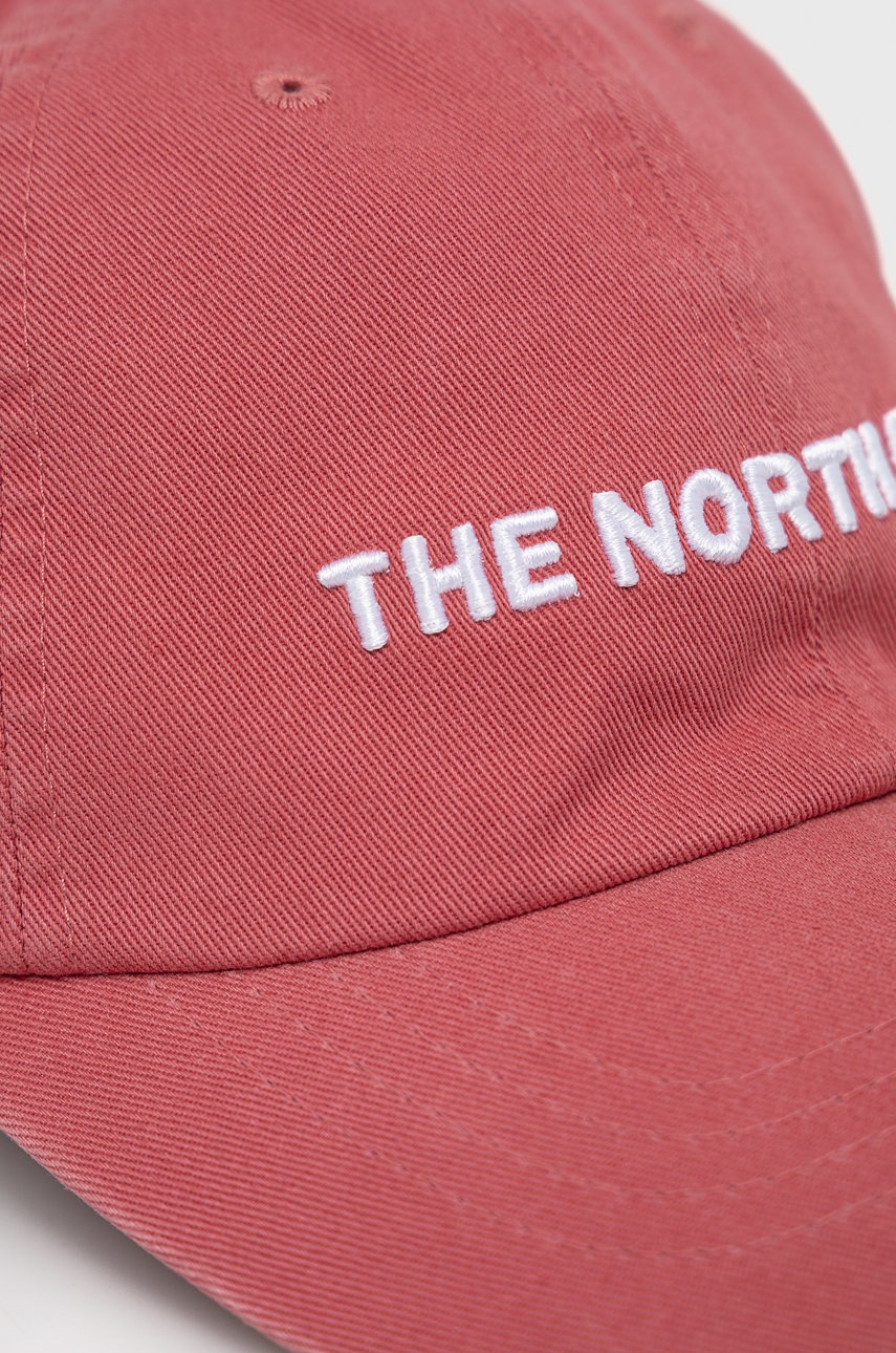 

Кепка The North Face Horizontal цвет розовый с аппликацией