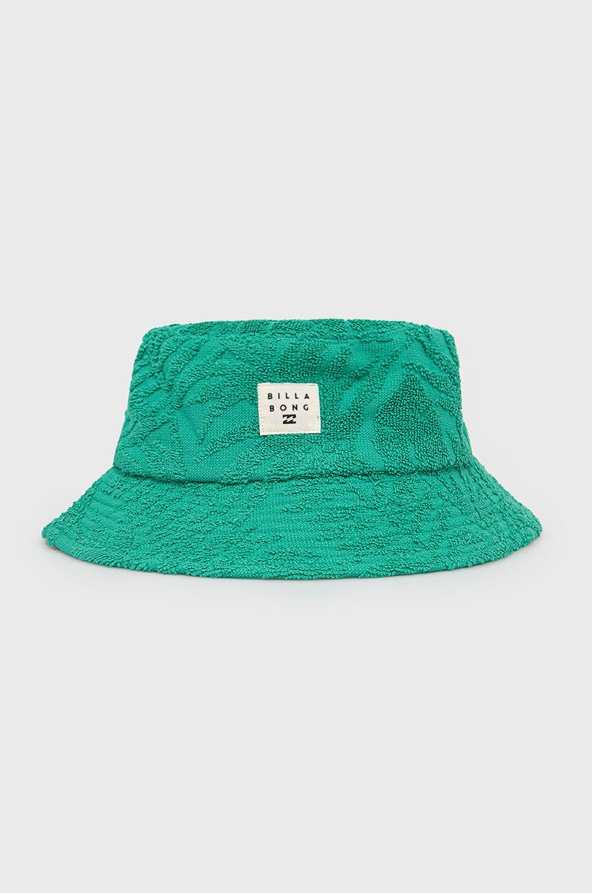 Billabong kapelusz bawełniany kolor zielony bawełniany