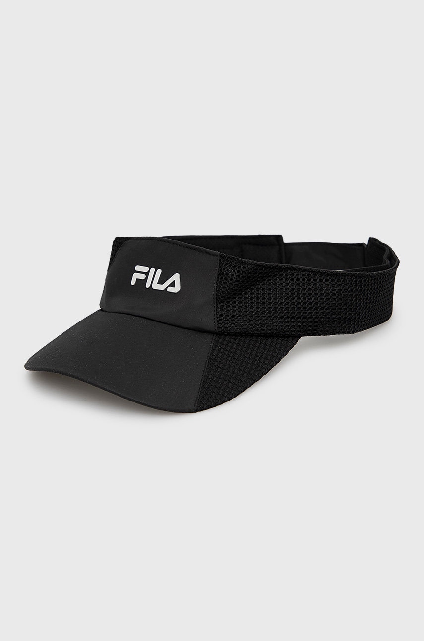 Kšilt Fila černá barva - černá -  100% Polyester