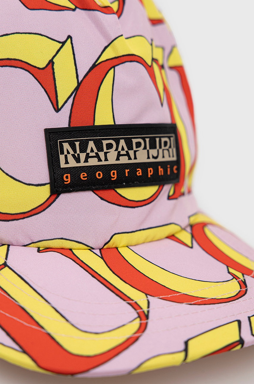 

Кепка Napapijri Napapijri X Fiorucci цвет розовый узор