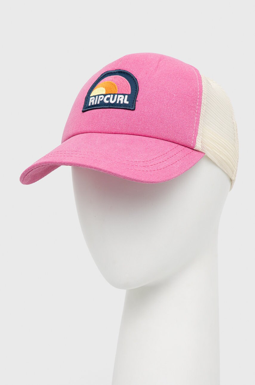 Rip curl caciula culoarea roz, cu imprimeu