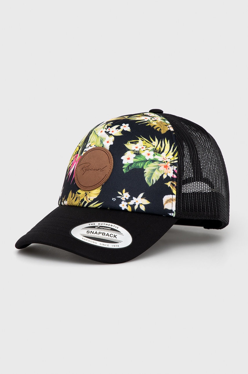 

Шапка Rip Curl в черно с апликация, Черен