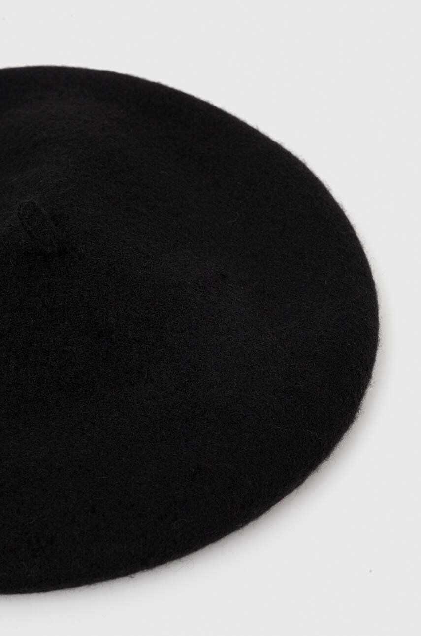 AllSaints beret wełniany kolor czarny wełniany