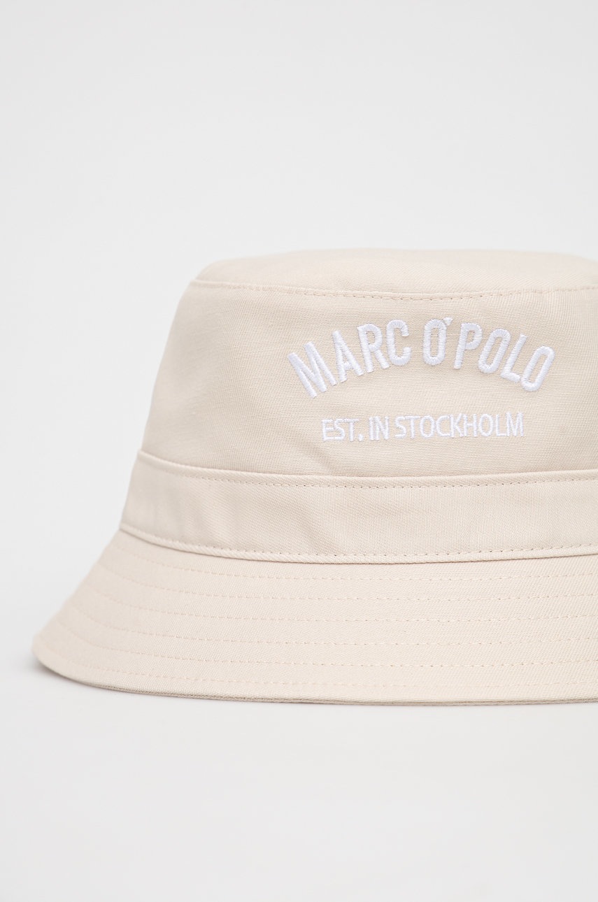 

Шляпа из хлопка Marc O'Polo цвет бежевый хлопковый