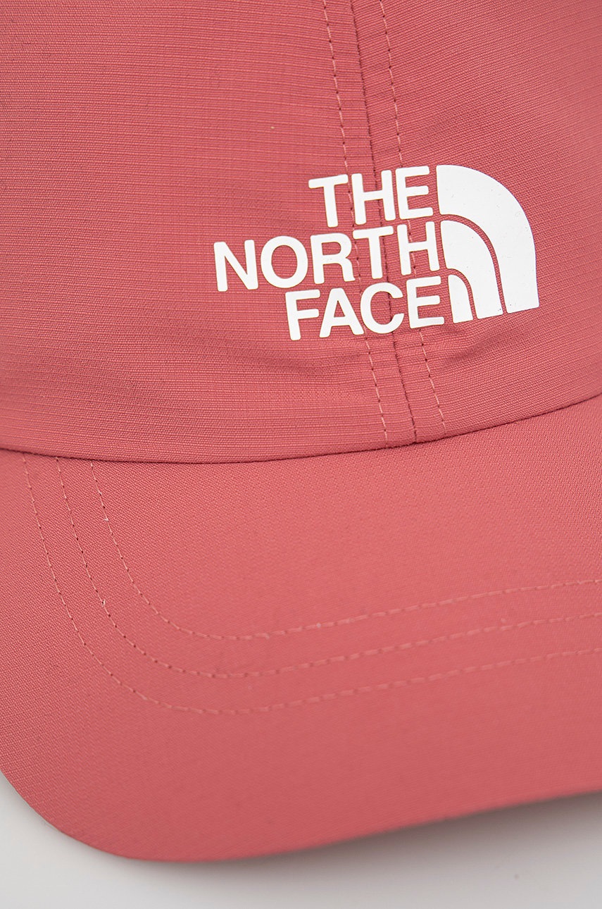 

Дитяча кепка The North Face колір рожевий з принтом