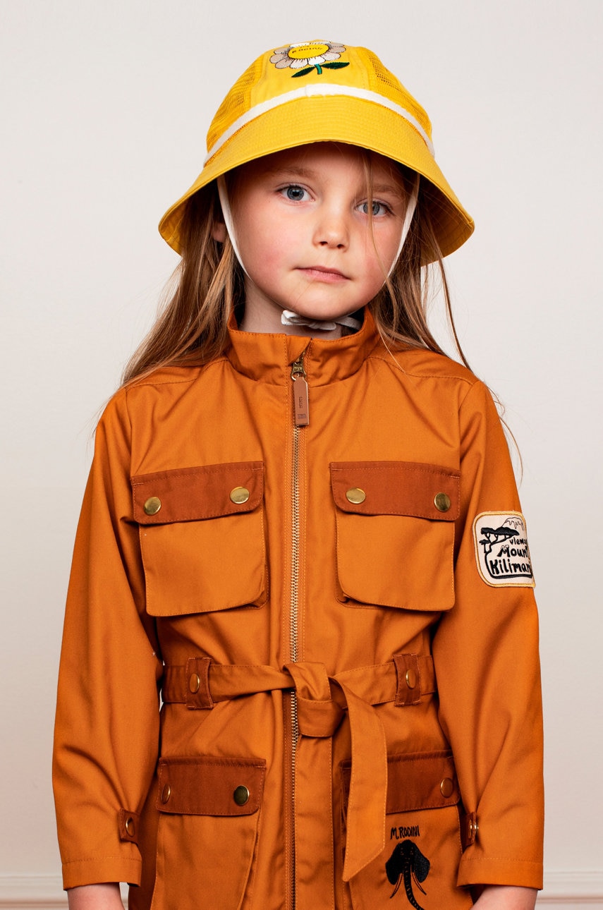 Детская шляпа Mini Rodini цвет жёлтый в Днепре Детская шляпа Mini Rodini цвет жёлтый в Днепре