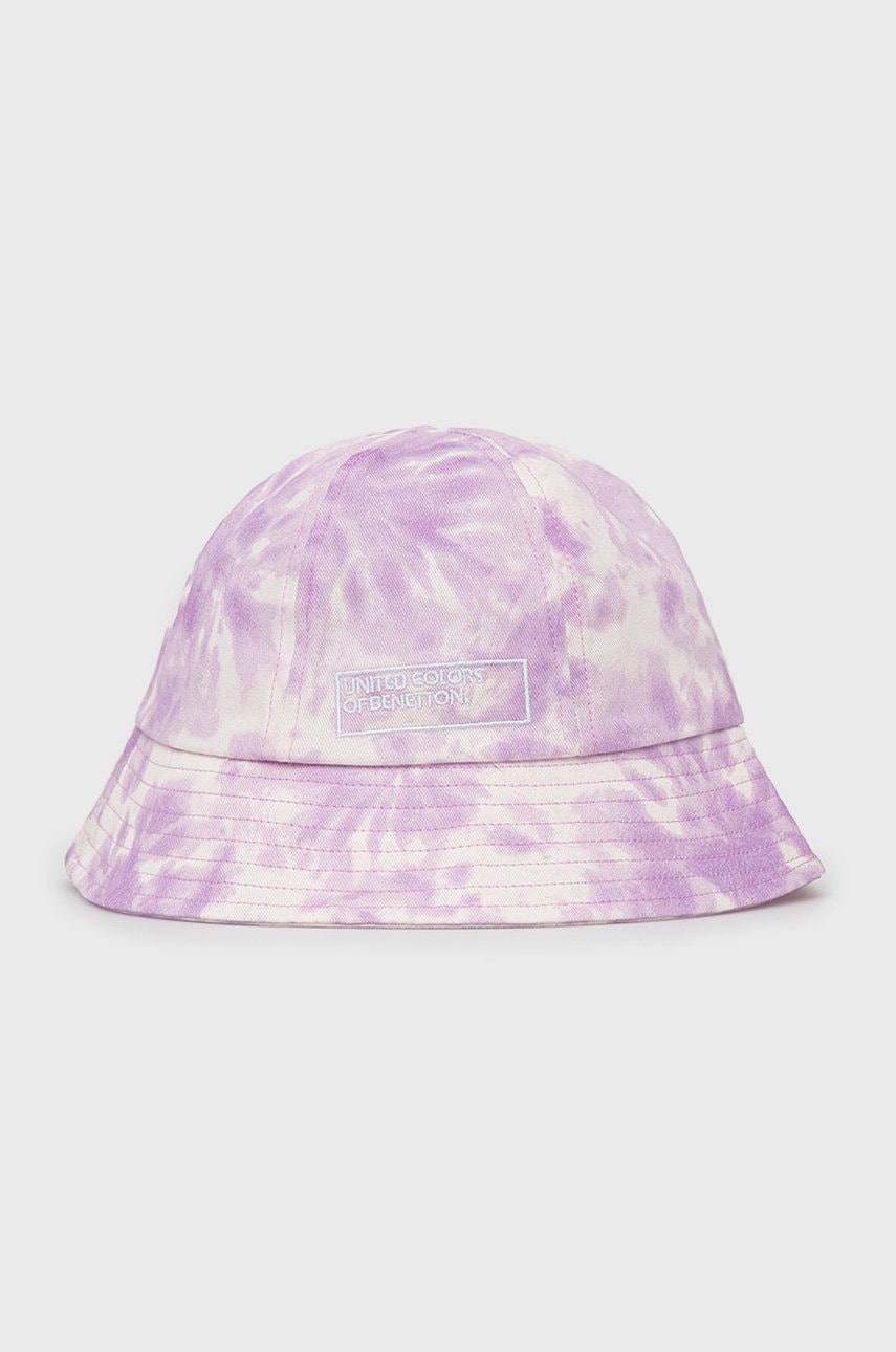 United colors of benetton culoarea violet, bumbac