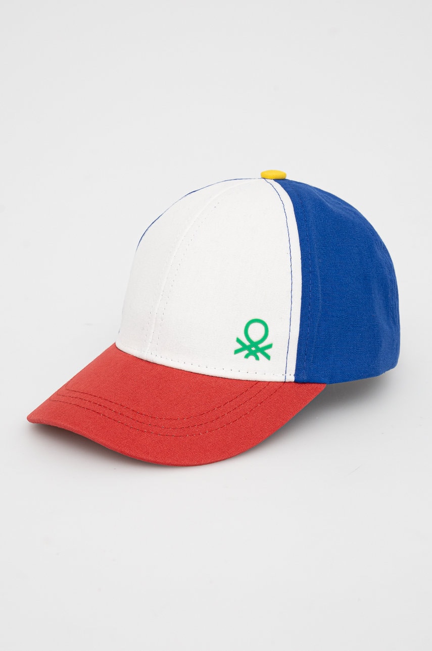 United Colors Of Benetton caciula de bumbac pentru copii cu imprimeu