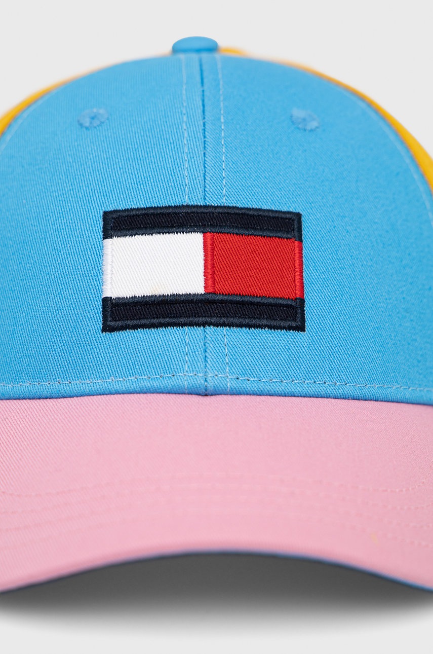 

Дитяча бавовняна кепка Tommy Hilfiger з аплікацією
