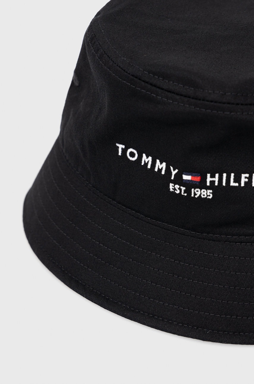 

Шляпа из хлопка Tommy Hilfiger цвет чёрный хлопковый