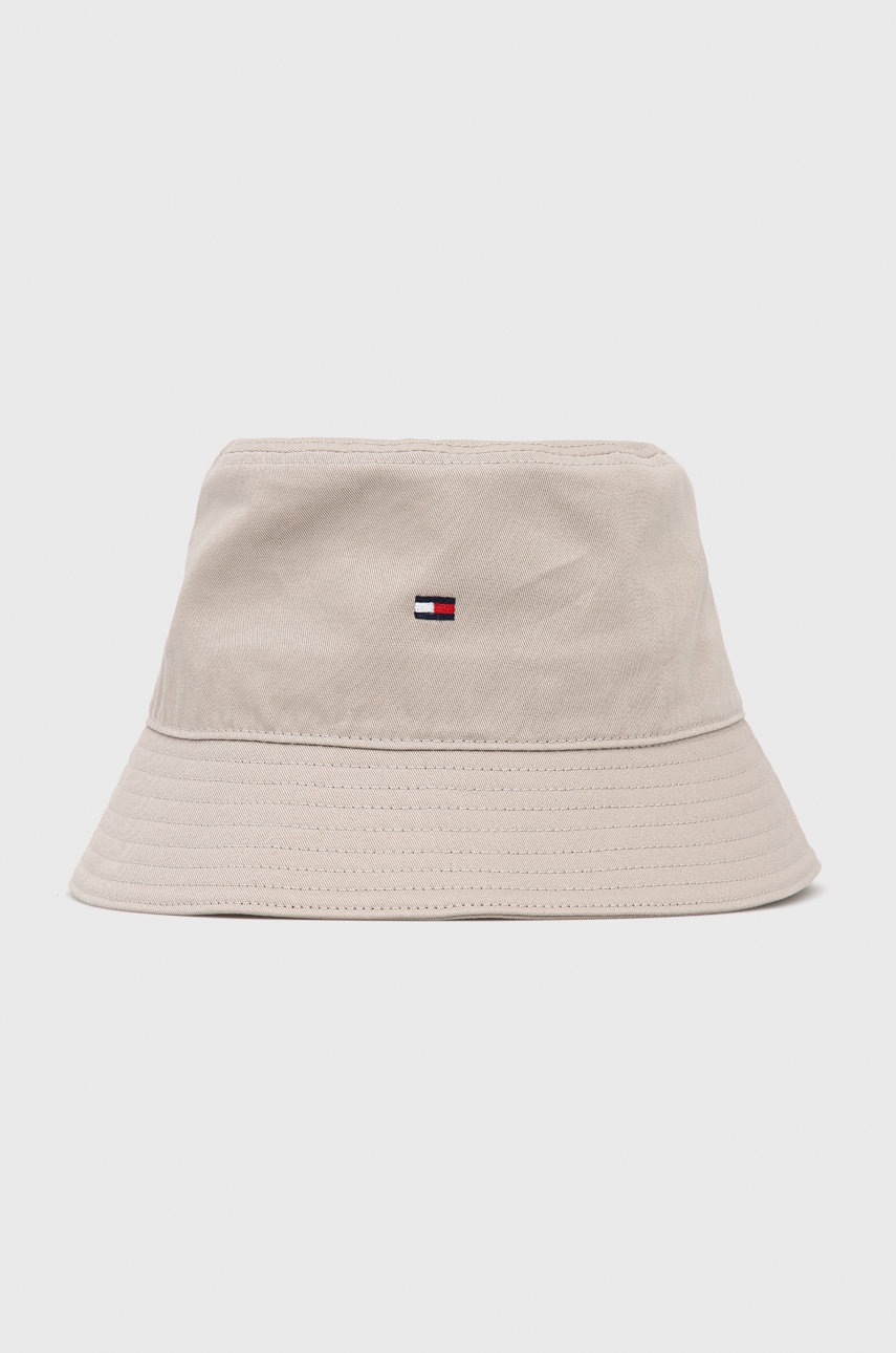 

Памучна капела Tommy Hilfiger в бежово от памук, Бежов