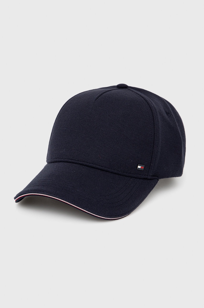

Шапка Tommy Hilfiger в тъмносиньо с изчистен дизайн, Тъмносин
