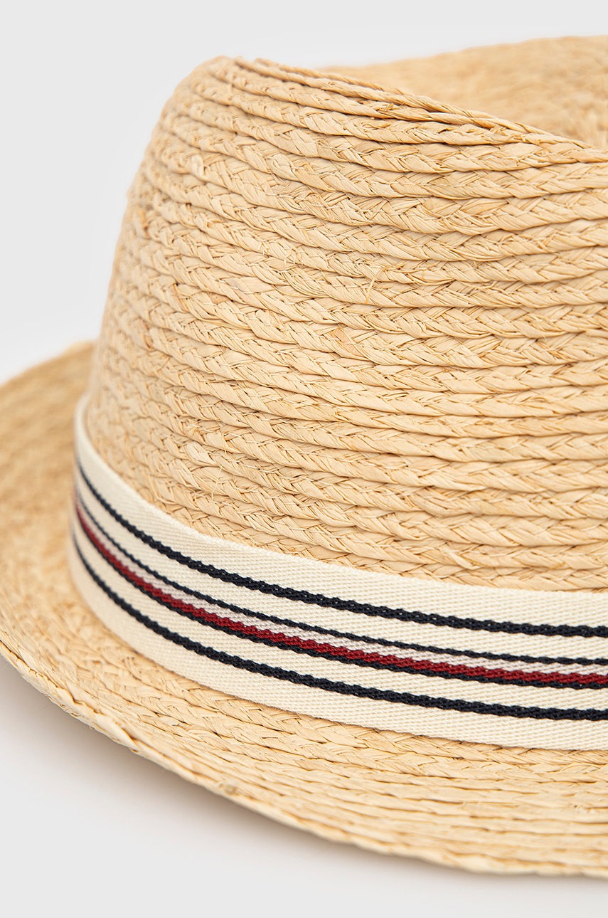 

Капелюх Tommy Hilfiger колір бежевий