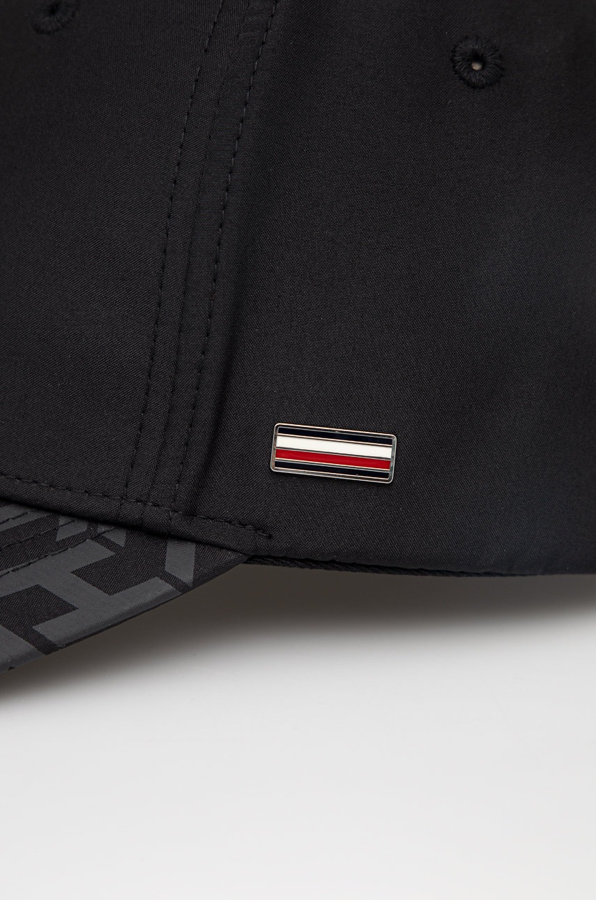 

Бавовняна кепка Tommy Hilfiger колір чорний візерунок