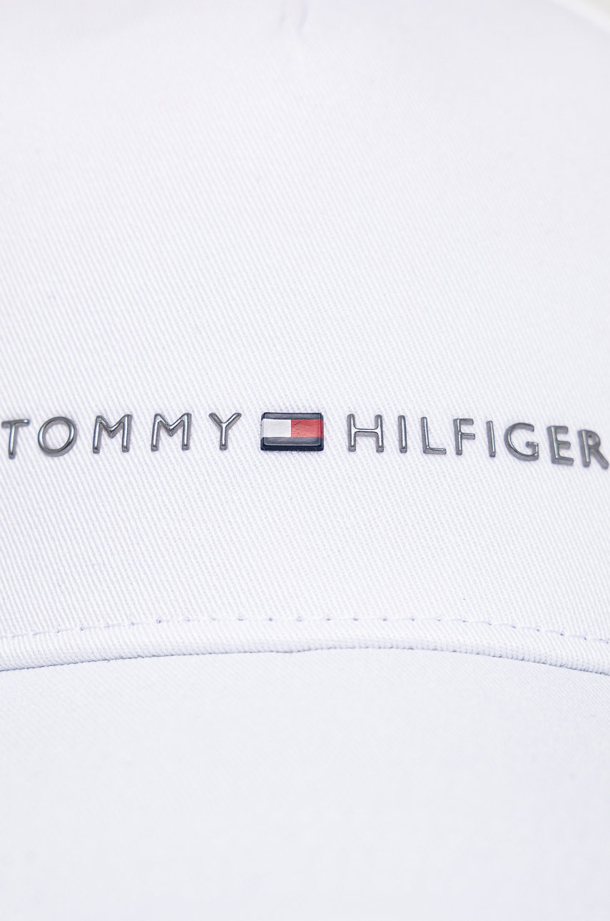 

Хлопковая кепка Tommy Hilfiger 1985 цвет белый с аппликацией