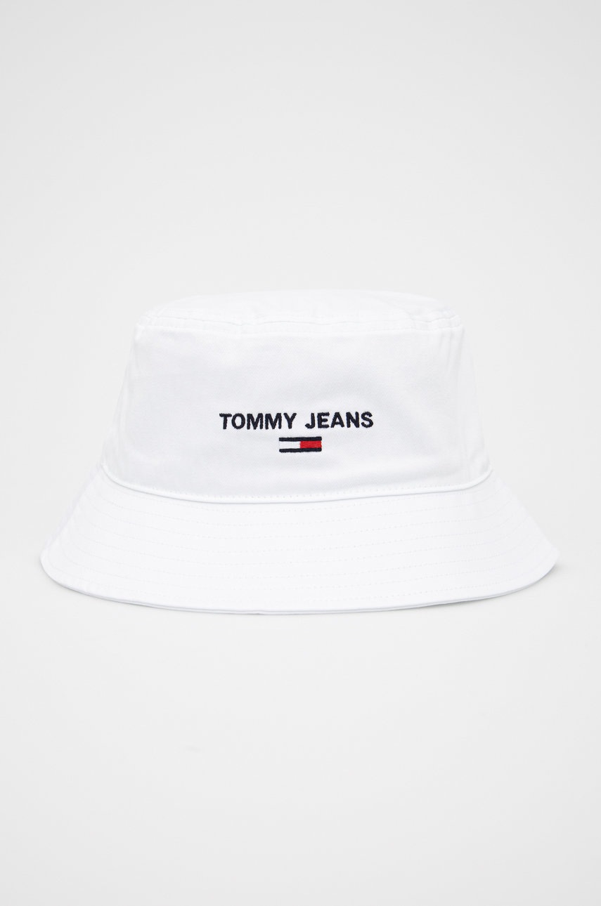 

Бавовняний капелюх Tommy Jeans колір білий з бавовни