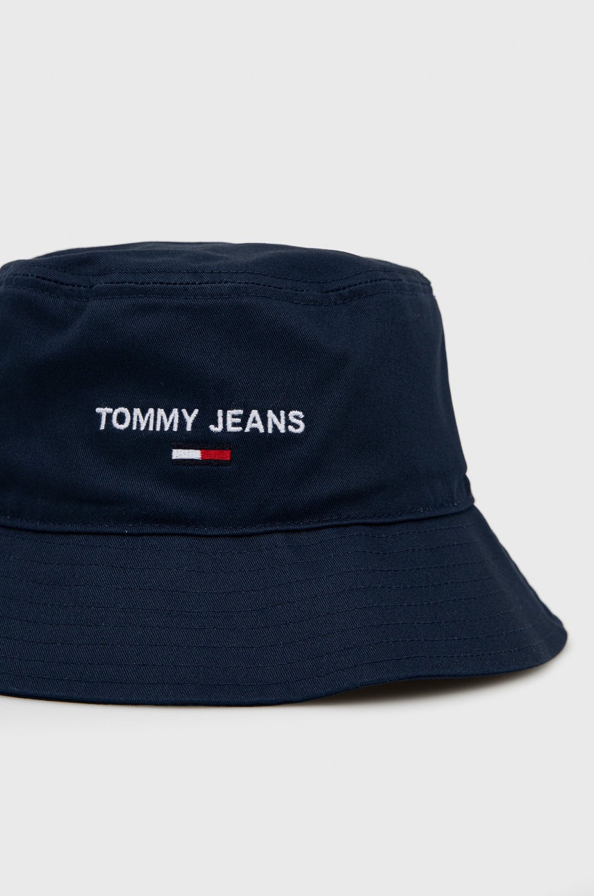 

Шляпа из хлопка Tommy Jeans цвет синий хлопковый