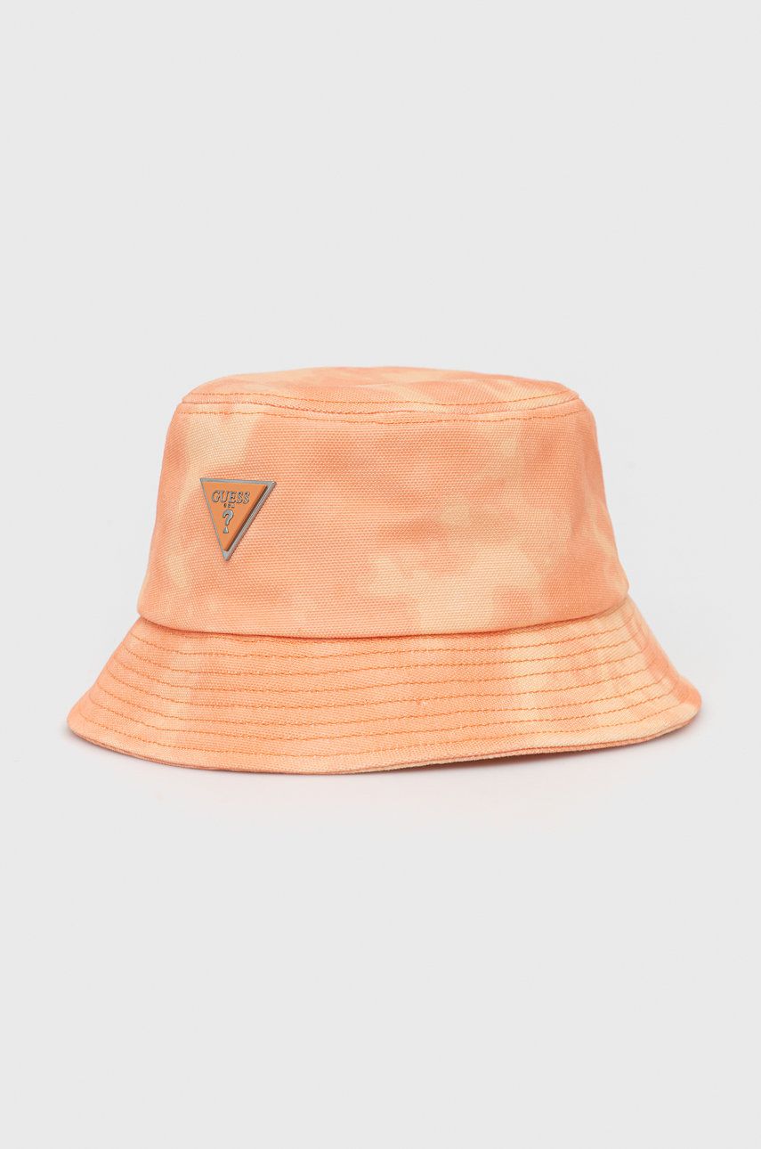 Guess kapelusz kolor pomarańczowy