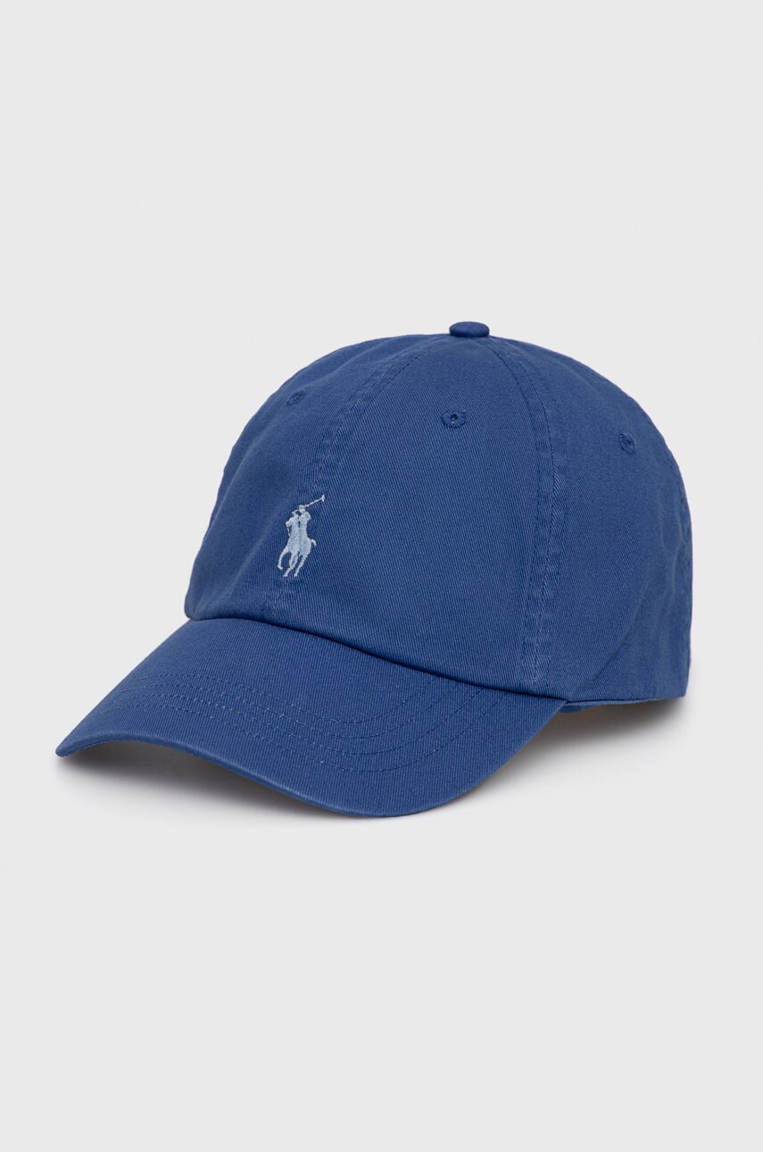 

Бавовняна кепка Polo Ralph Lauren гладка