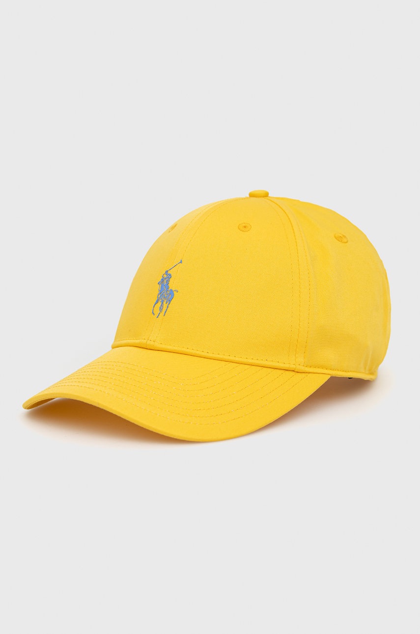 

Кепка Polo Ralph Lauren колір жовтий з принтом