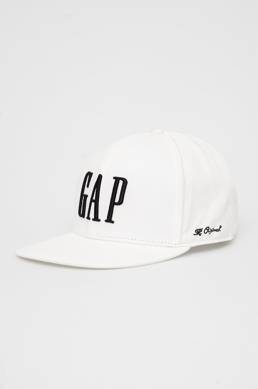 

Шапка GAP в бяло с апликация, Бял