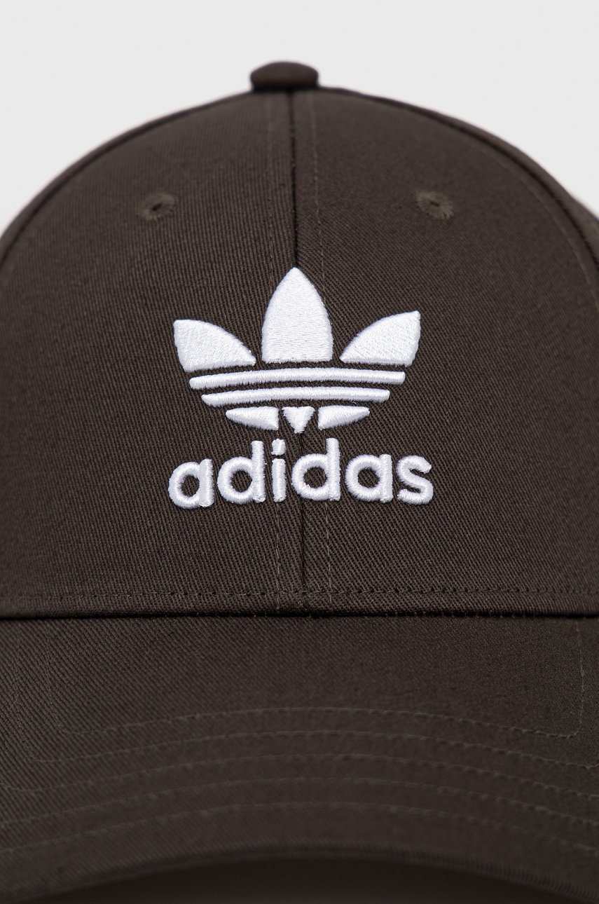 

Бавовняна кепка adidas Originals HD9699.M колір сірий з аплікацією