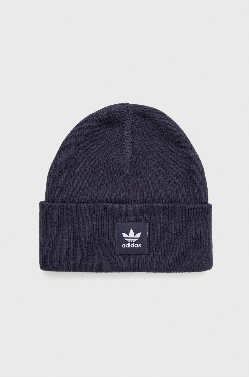 

Шапка adidas Originals HD9717.M в тъмносиньо с фина плетка, Тъмносин