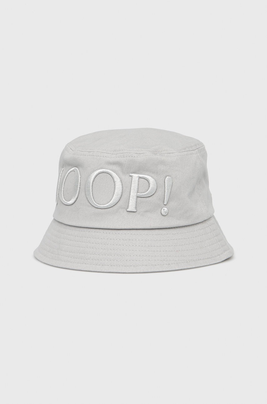 

Памучна капела Joop! в сиво от памук, Сив