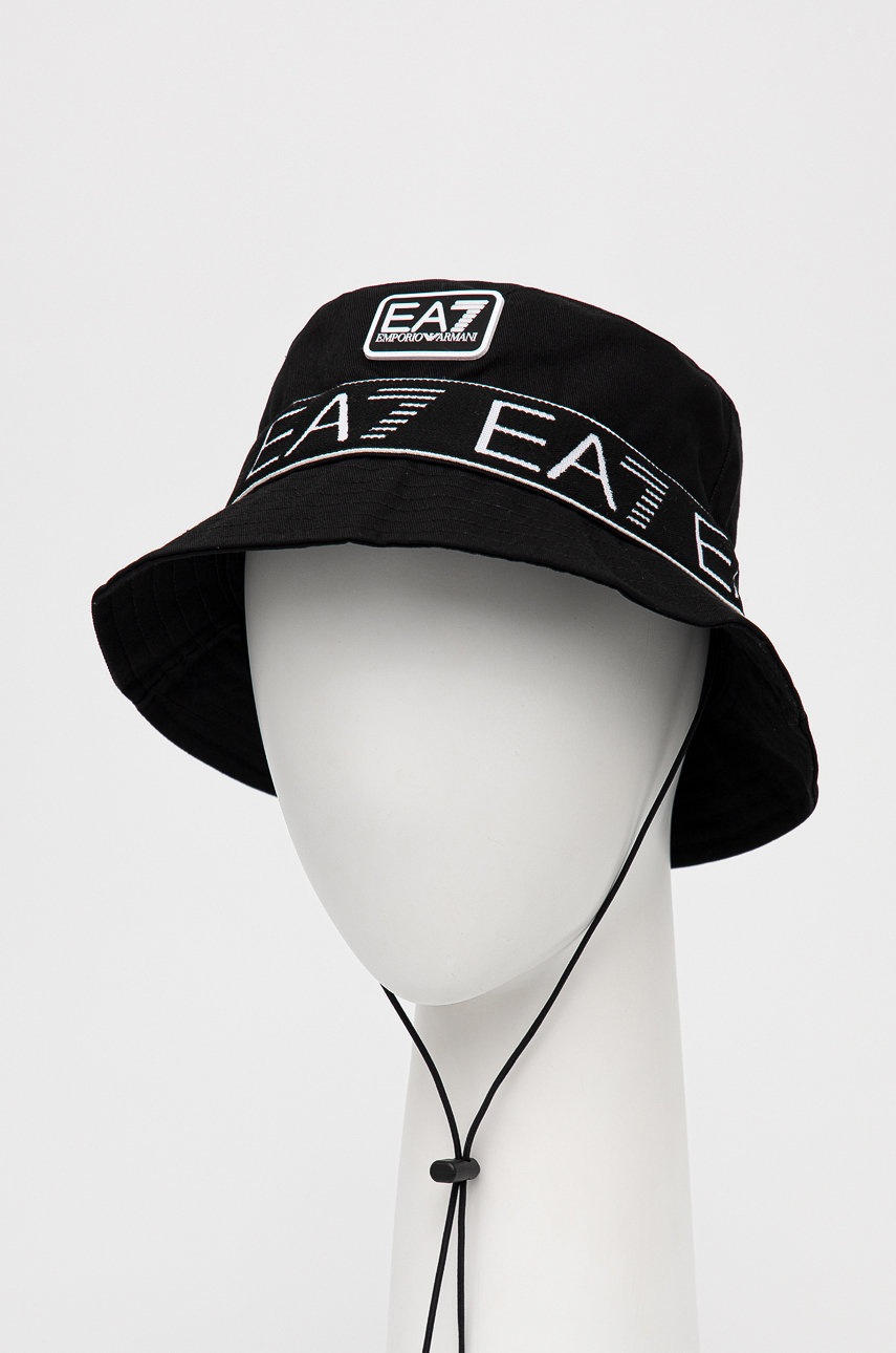

Шляпа из хлопка EA7 Emporio Armani цвет чёрный хлопковый