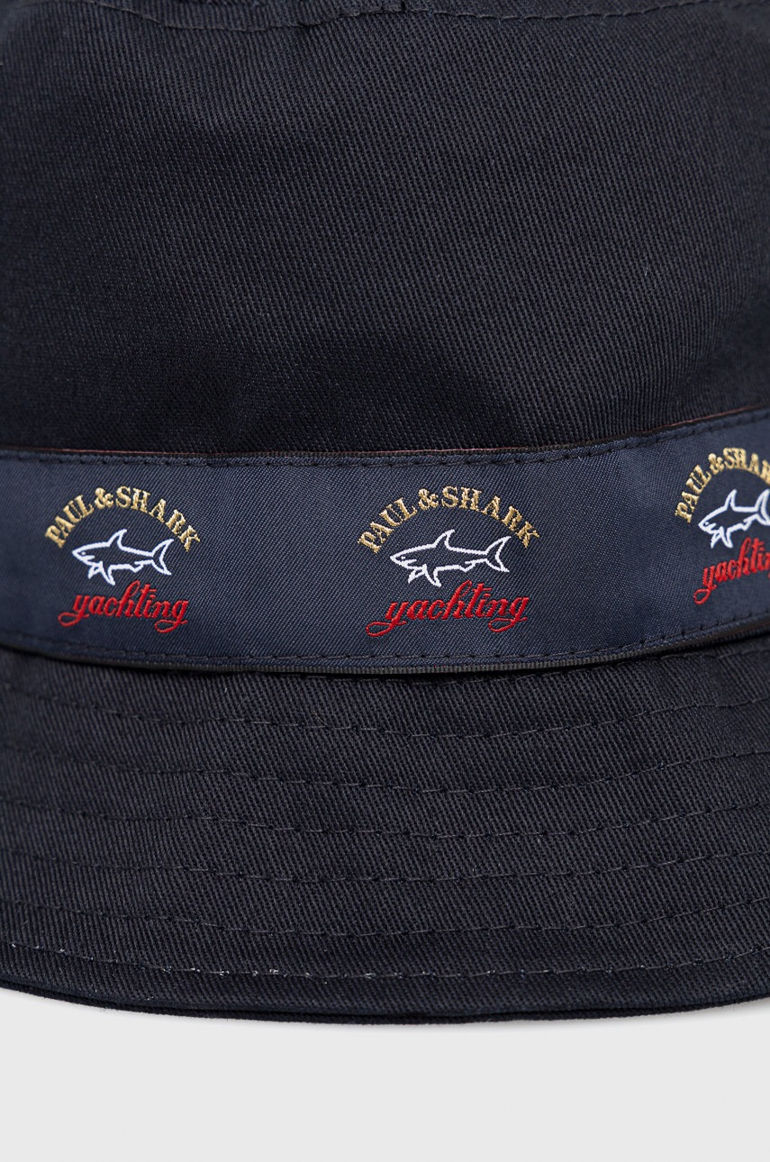 

Бавовняний капелюх Paul&Shark колір синій з бавовни