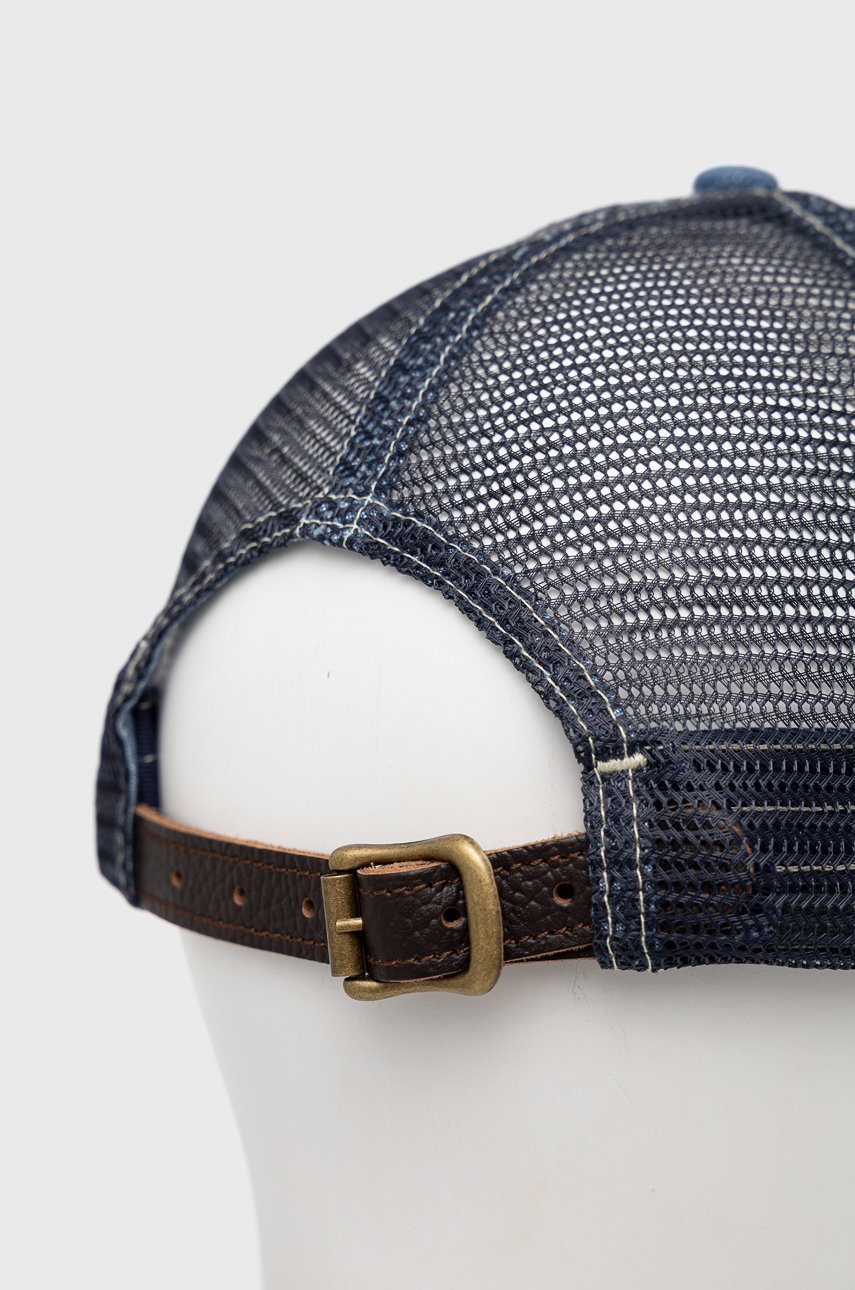 

Кепка Polo Ralph Lauren колір синій з аплікацією