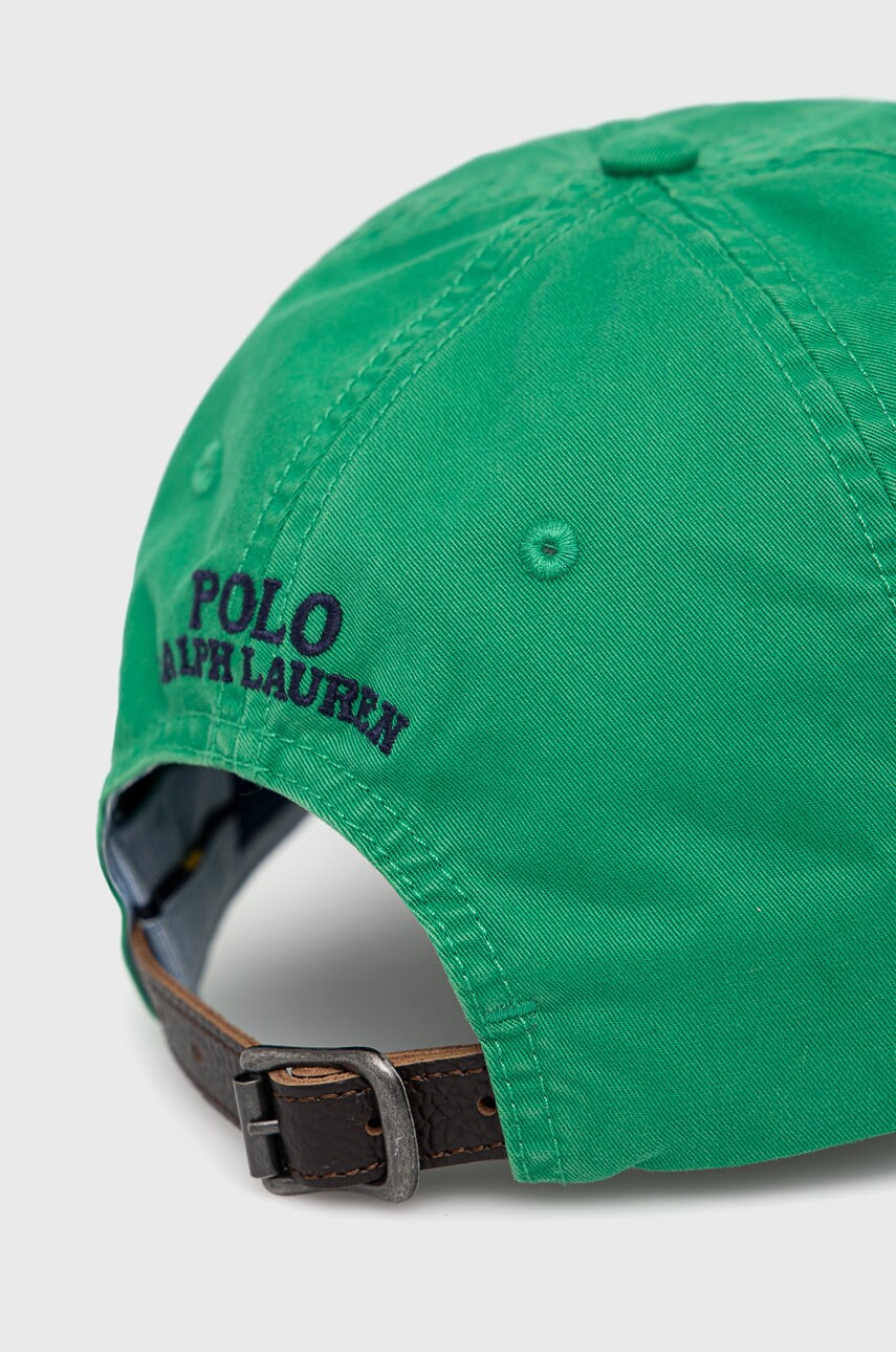 

Кепка Polo Ralph Lauren цвет зелёный с аппликацией