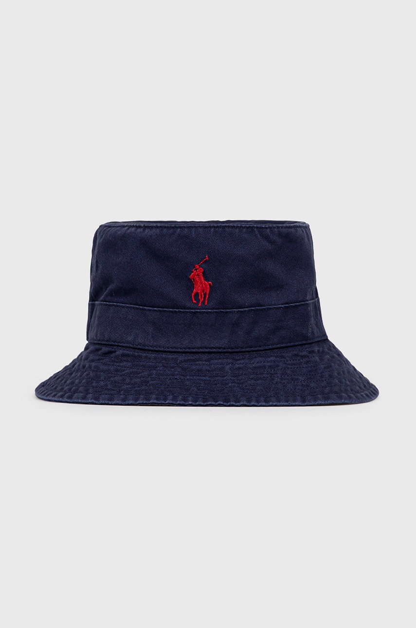 

Памучна капела Polo Ralph Lauren в тъмносиньо от памук, Тъмносин