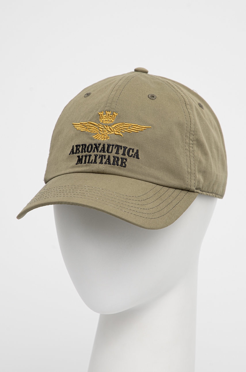 Aeronautica militare caciula culoarea verde, cu imprimeu