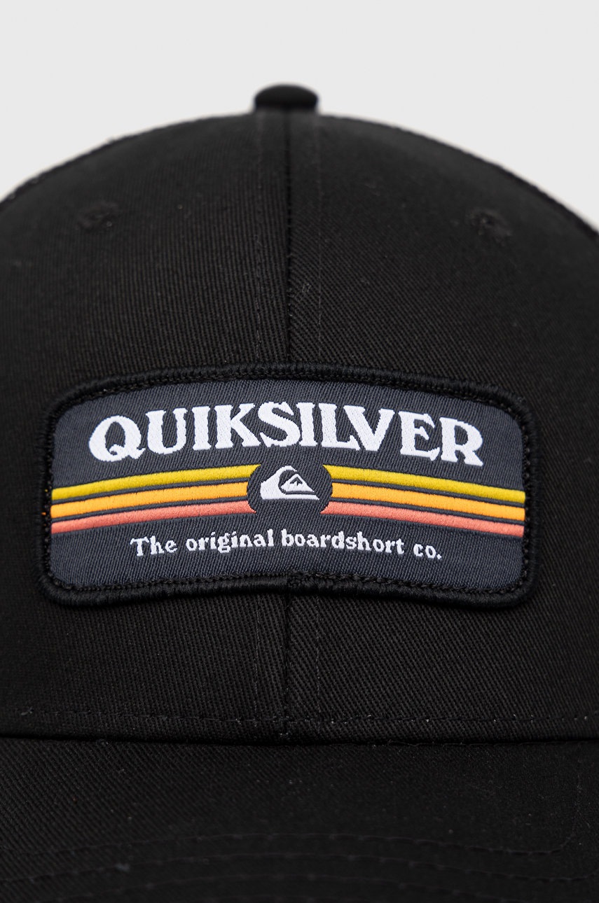 

Кепка Quiksilver колір чорний з аплікацією