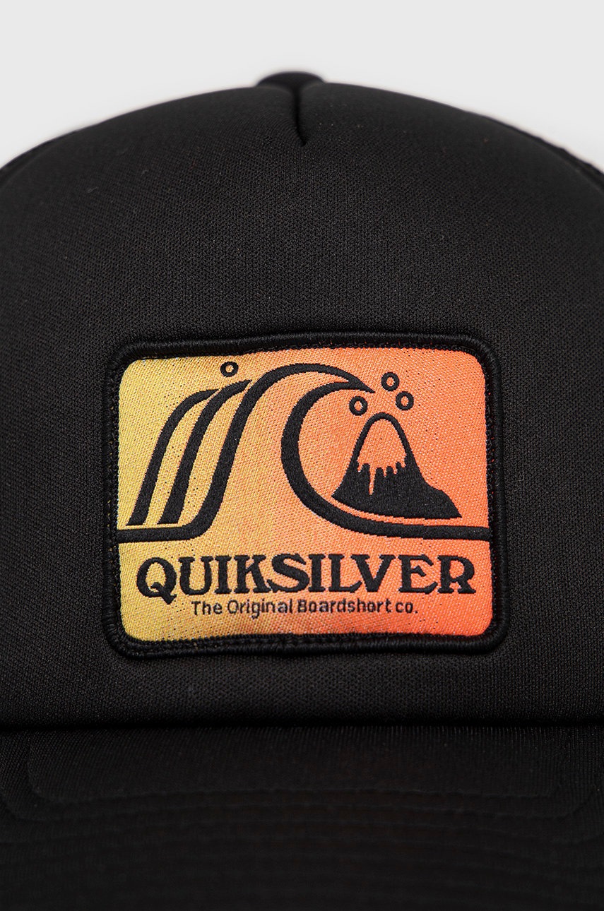 

Кепка Quiksilver колір чорний з аплікацією