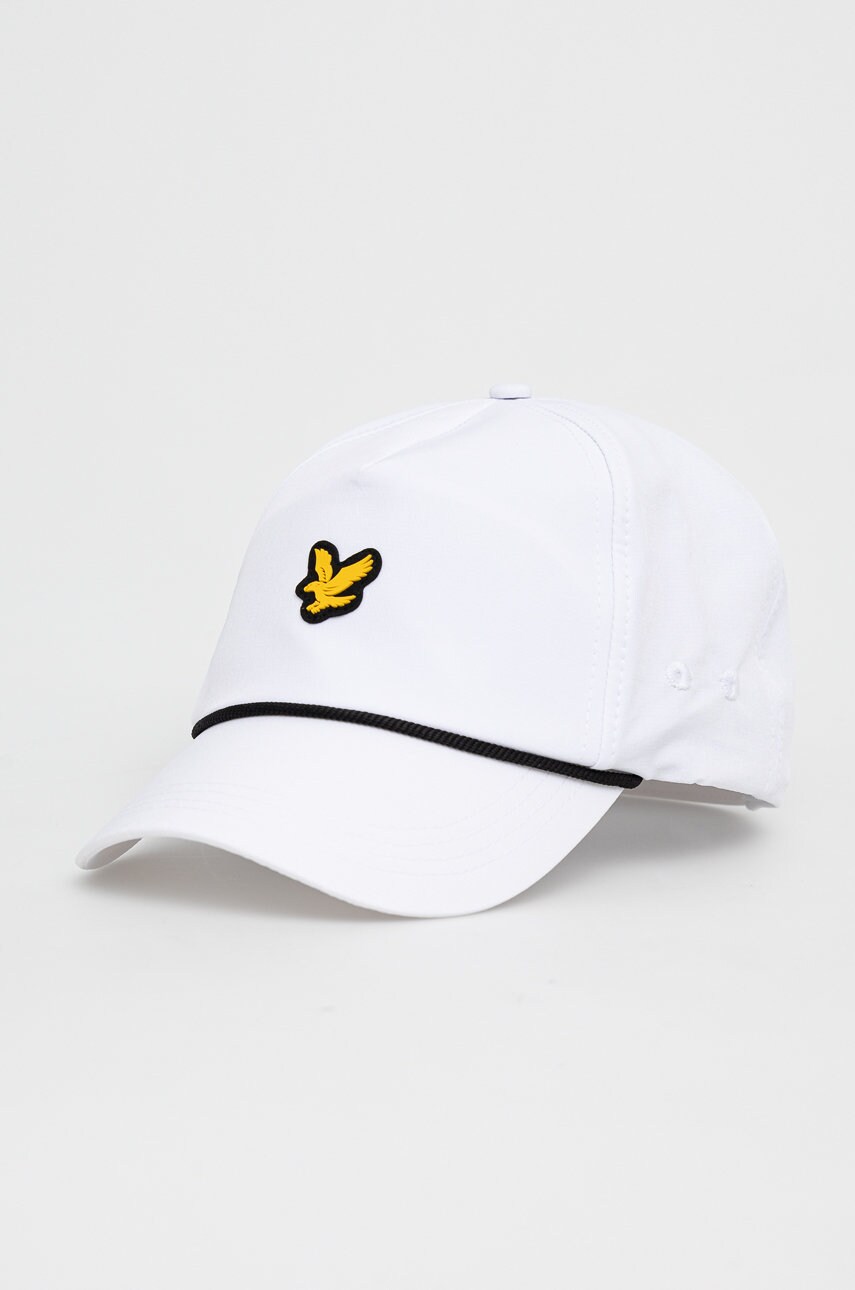 Lyle & scott caciula culoarea alb, cu imprimeu