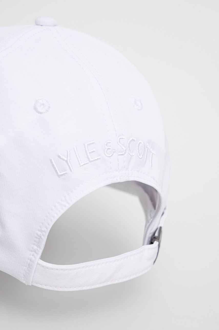 

Кепка Lyle & Scott колір білий з аплікацією