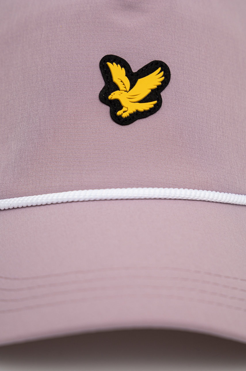

Кепка Lyle & Scott цвет розовый с аппликацией