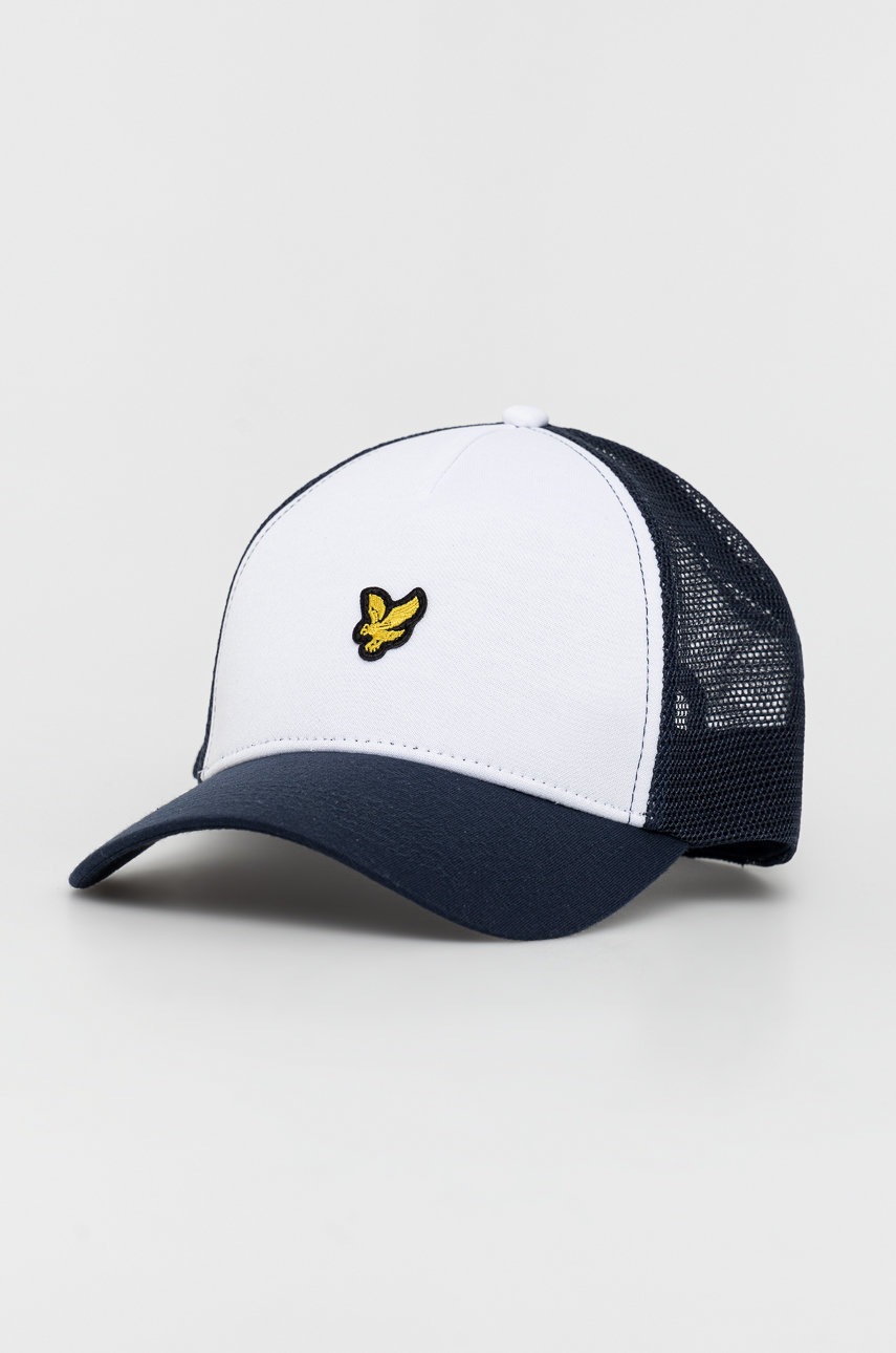 

Шапка Lyle & Scott в тъмносиньо с изчистен дизайн, Тъмносин