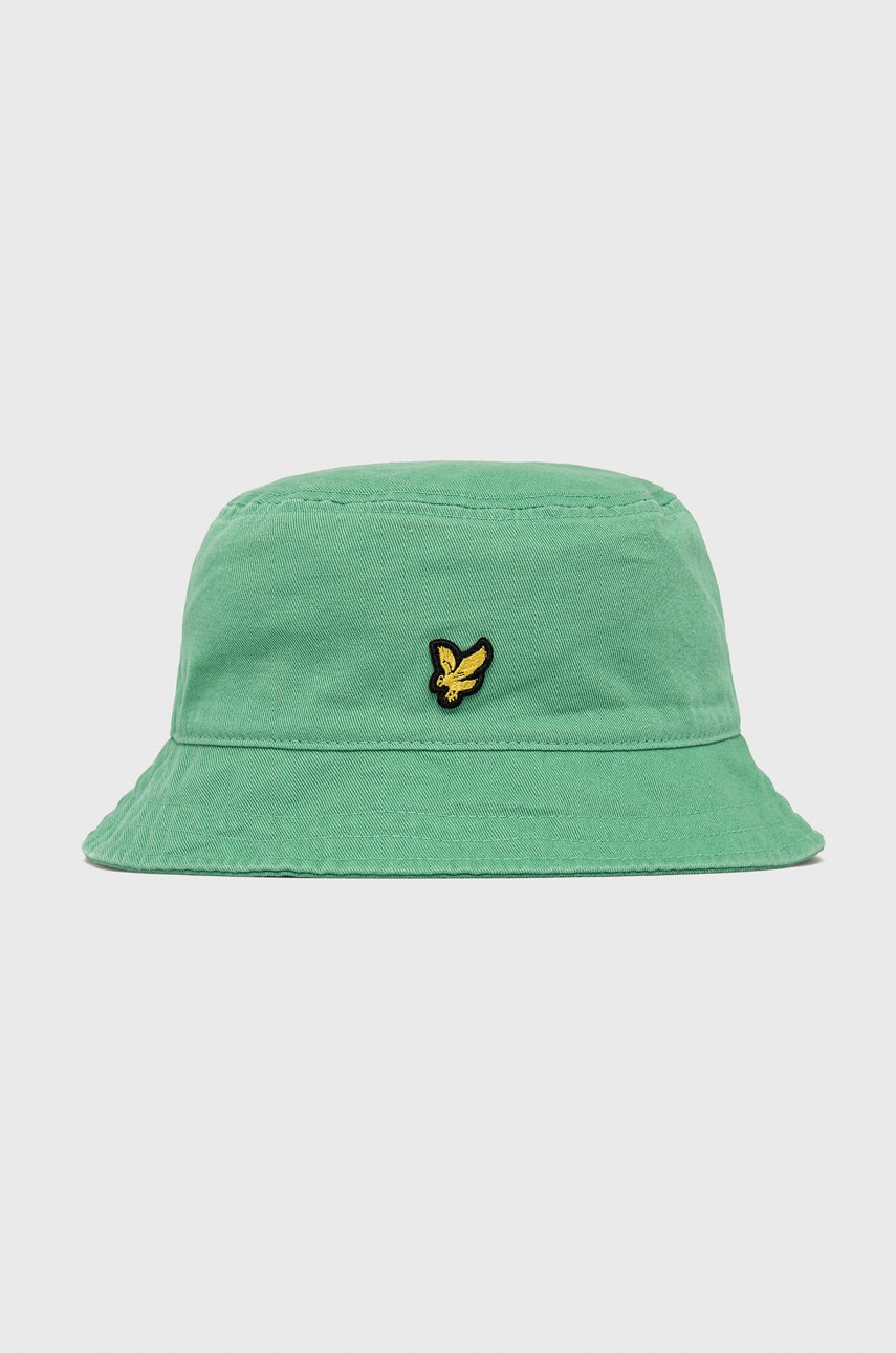 

Памучна капела Lyle & Scott в зелено от памук, Зелен