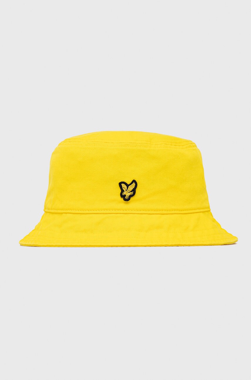 Lyle & scott palarie din bumbac culoarea galben, bumbac