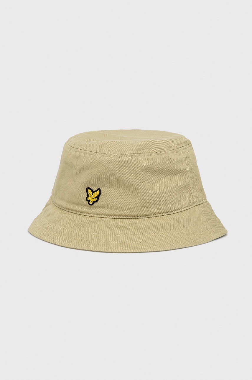 Lyle & Scott palarie din bumbac culoarea bej, bumbac Lyle & Scott palarie din bumbac culoarea bej, bumbac answear.ro