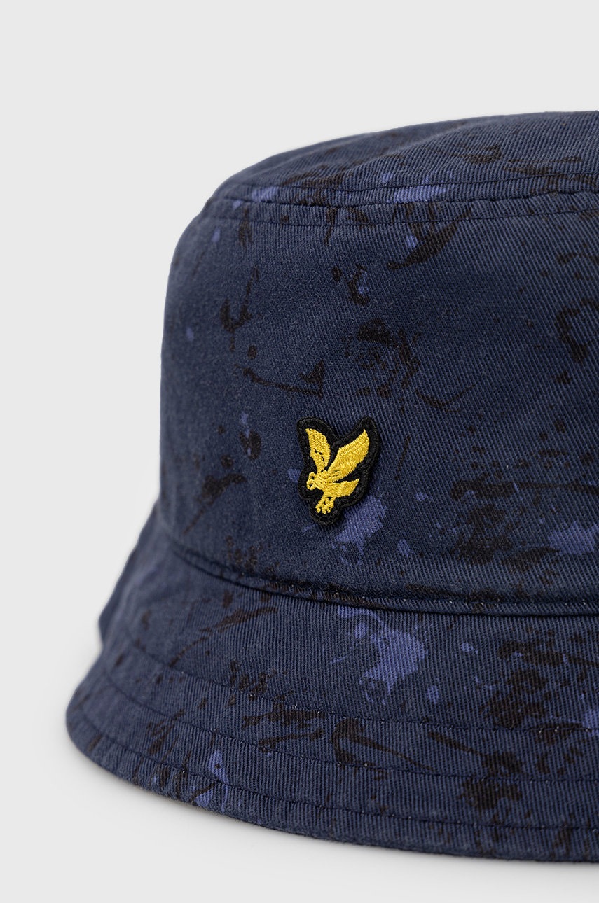 

Бавовняний капелюх Lyle & Scott колір синій з бавовни