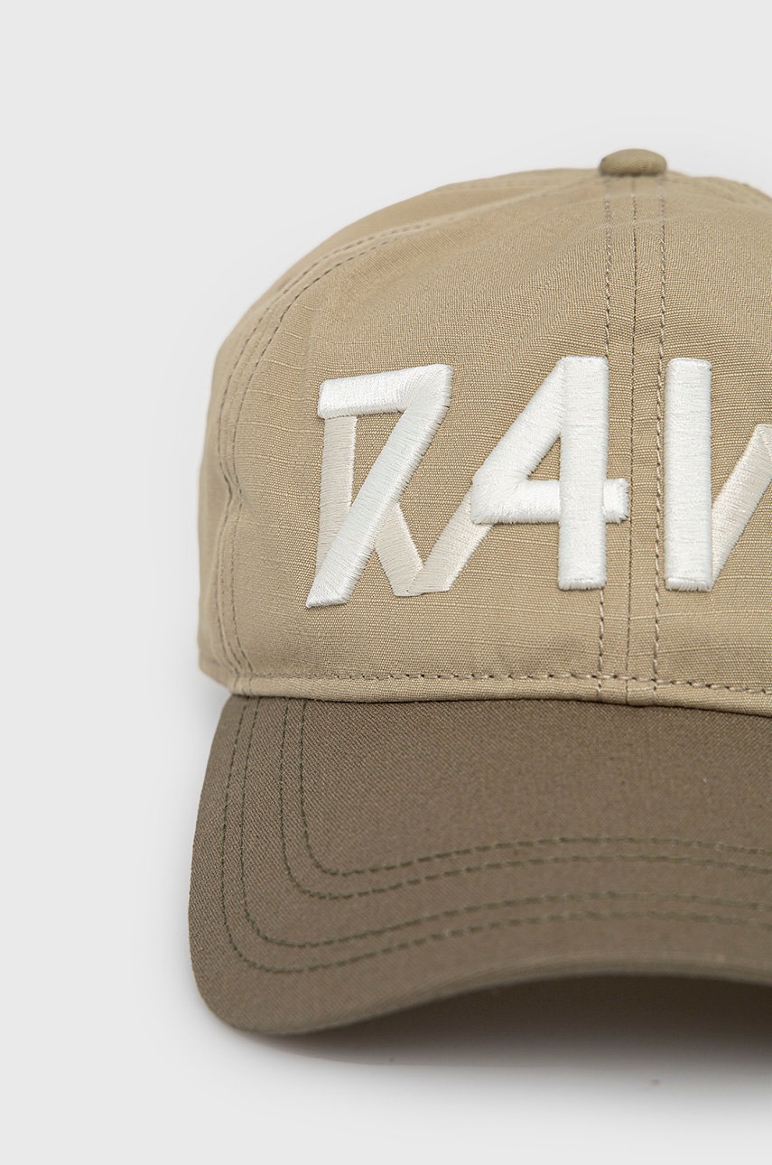 

Хлопковая кепка G-Star Raw цвет зелёный с аппликацией