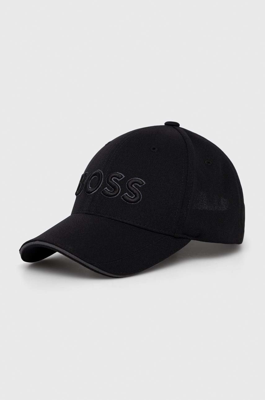 

Кепка BOSS BOSS ATHLEISURE колір чорний з аплікацією