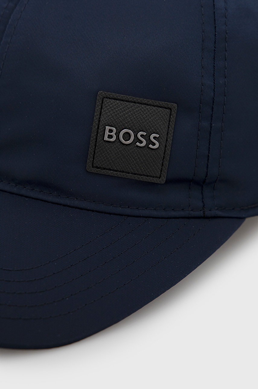

Кепка BOSS цвет синий однотонная