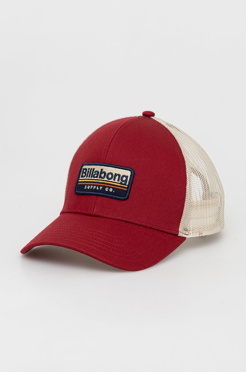 

Шапка Billabong в оранжево с апликация, Червен