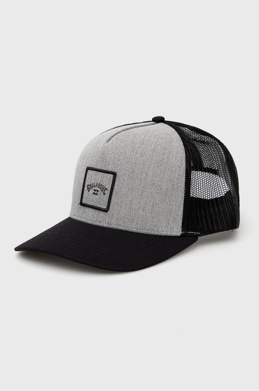 

Шапка Billabong в сиво с десен, Сив